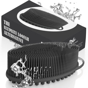 Avilana Silicone Body Scrubber – Dual-Sided Exfoliator for Men & Women, Gentle Loofah Alternative, Easy-to-Clean Silicone Shower Scrubber