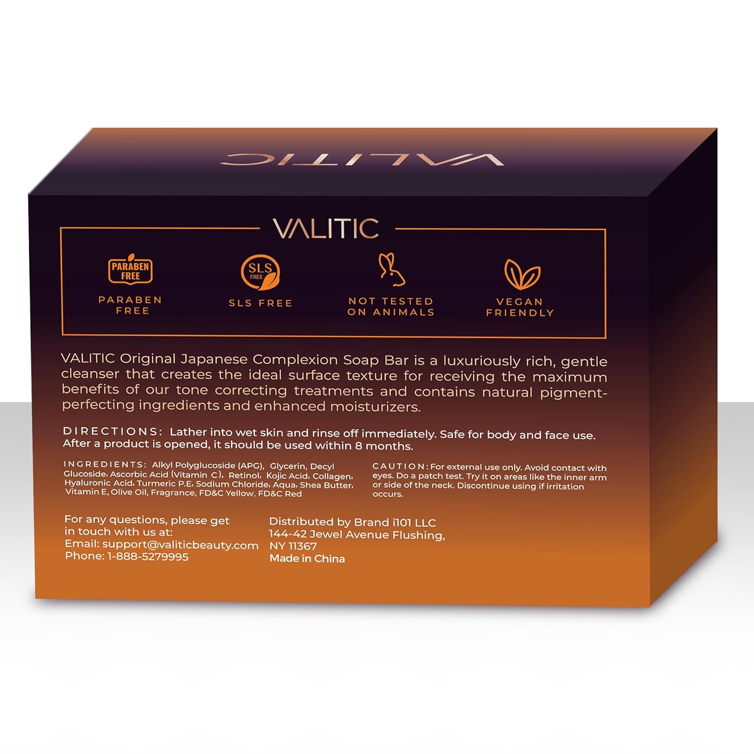 VALITIC Dark Spot Remover Soap Bars with Vitamin C, Retinol, Collagen, Turmeric - Original Japanese Complex Infused with Hyaluronic Acid, Vitamin E, Shea Butter, Castile Olive Oil (2 Pack)