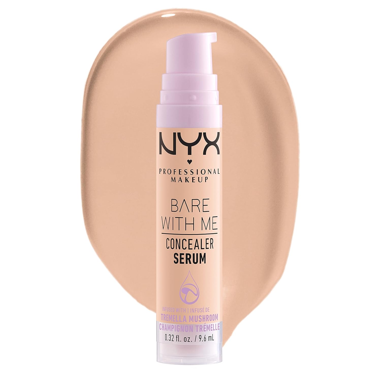 NYX PROFESSIONAL MAKEUP Bare With Me Concealer Serum, Concealer Makeup For Up To 24Hr Hydration - Beige