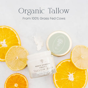 Organic Grass Fed Tallow Balm - (Citrus Bouquet) Organic Tallow from Grass Fed Cows & All Organic ingredients. For Face and Body. (2.0 oz)…