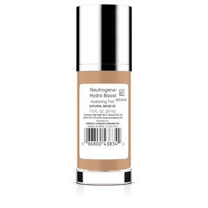 Neutrogena Hydro Boost Hydrating Tint with Hyaluronic Acid, Lightweight Water Gel Formula, Moisturizing, Oil-Free & Non-Comedogenic Liquid Foundation Makeup, 60 Natural Beige 1.0 fl. oz