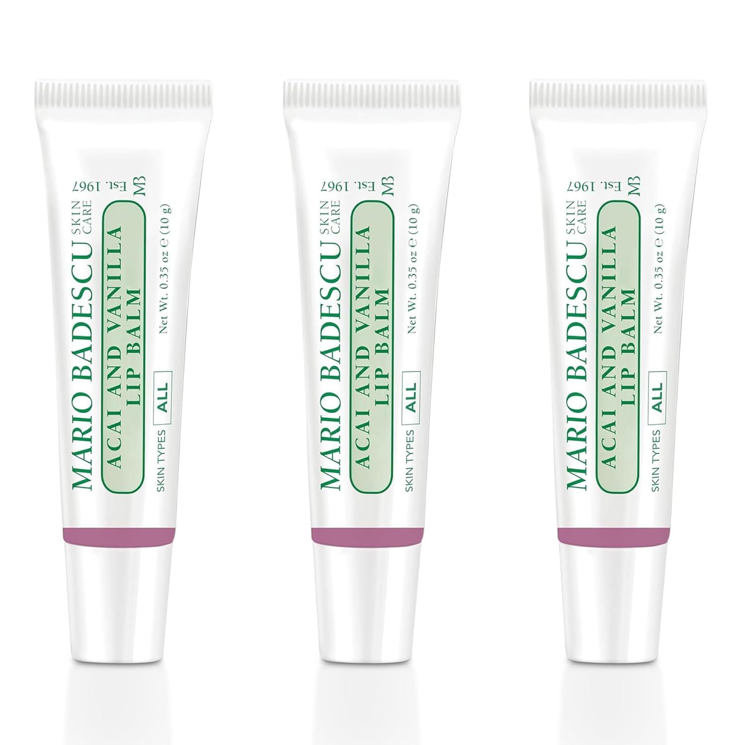 Mario Badescu Moisturizing Lip Balm for Dry Cracked Lips, Infused with Coconut Oil and Shea Butter, Ultra-Nourishing Lip Care Moisturizer for Soft, Smooth and Supple Lips