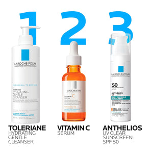 La Roche Posay Anthelios UV Sunscreen SPF 50, Daily Sunscreen for Face in 3 Formulas, UV Tone with Niacinamide, UV Hydra with Hyaluronic Acid, UV Clear with Azelaic Acid, Broad Spectrum Invisible SPF