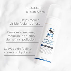 EltaMD Skin Recovery Amino Acid Foaming Facial Cleanser, Gentle Face Cleanser for Sensitive Skin