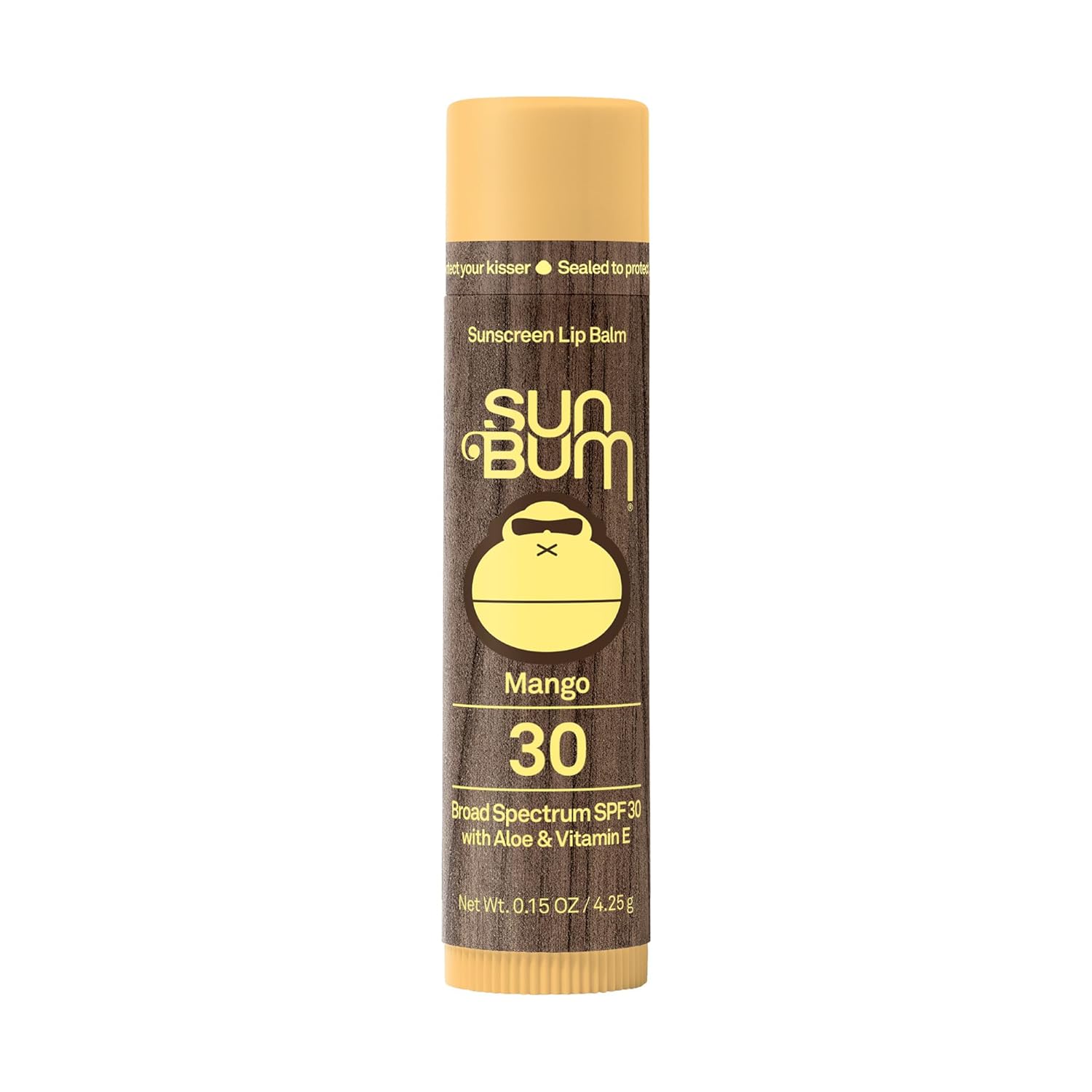 Sun Bum SPF 30 Sunscreen Watermelon Lip Balm - Moisturizing Aloe Vera and Vitamin E - Vegan and Cruelty Free - Broad Spectrum UVA/UVB Lip Protection - 0.15 oz Stick