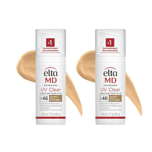 EltaMD UV Clear Tinted Face Sunscreen, SPF 46 Oil- Free Tinted Sunscreen with Zinc Oxide, Dermatologist Recommended Sunscreen, 1.7 oz Pump