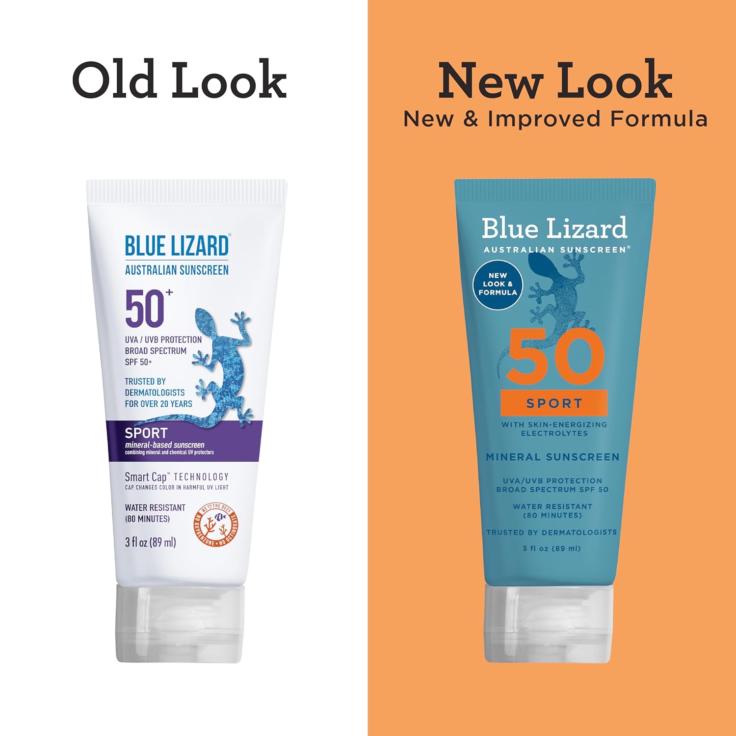 BLUE LIZARD Sport Mineral-Based Sunscreen Lotion - SPF 50+ - 3 oz