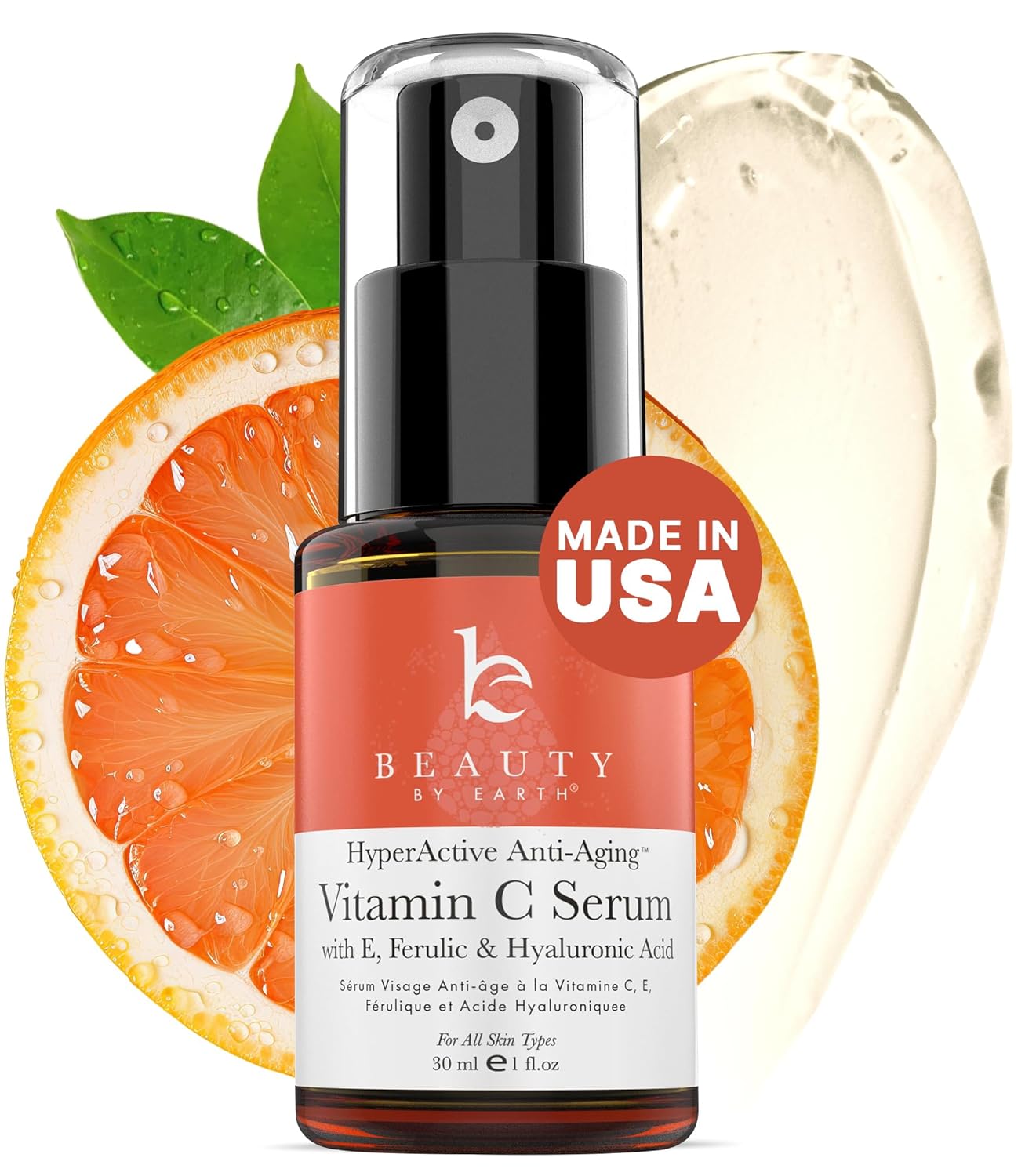 Hyaluronic Acid Serum for Face - USA Made with Natural & Organic Ingredients, Hydrating Anti Aging Face Serum, Softens and Smoothes Dry & Sensitive Skin, Fragrance Free Day & Night Facial Serum