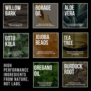 RUGGED & DAPPER - Daily Mens Face Wash + Scrub - 5 Month Supply - Deep Exfoliating Cleanser - Prevents Breakouts - Acne Face Wash Men's - USA Made with Natural Ingredients