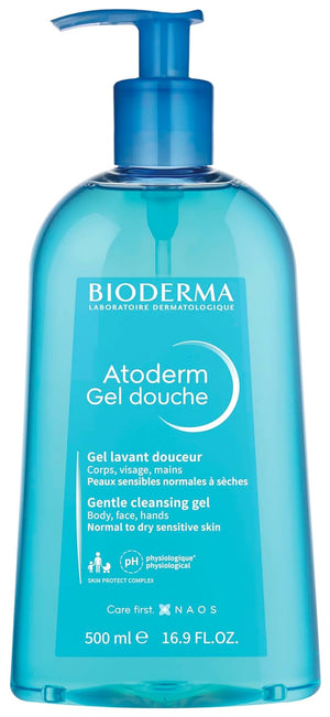 Bioderma - Atoderm - Hydrating Shower Gel - Moisturizing Face and Body Cleanser - Body Wash for Normal to Dry Sensitive Skin