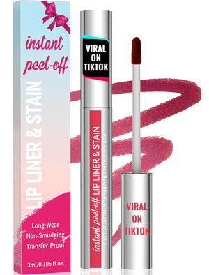 iMethod Lip Stain - Lip Liner Stain, Natural Long Lasting Lip Stain Peel Off, Waterproof Stay On All Day, Transfer-Proof, Highly Pigmented, Instant Peel Off Lip Stain Color, Nude Pink