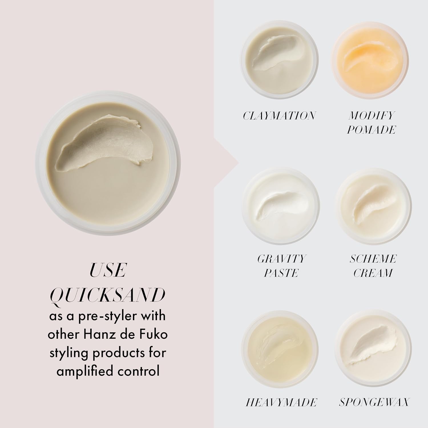 Hanz de Fuko Quicksand – Premium Men’s Hair Styling Wax & Dry Shampoo Combo – High Hold, Ultra Matte Finish – 2 oz.