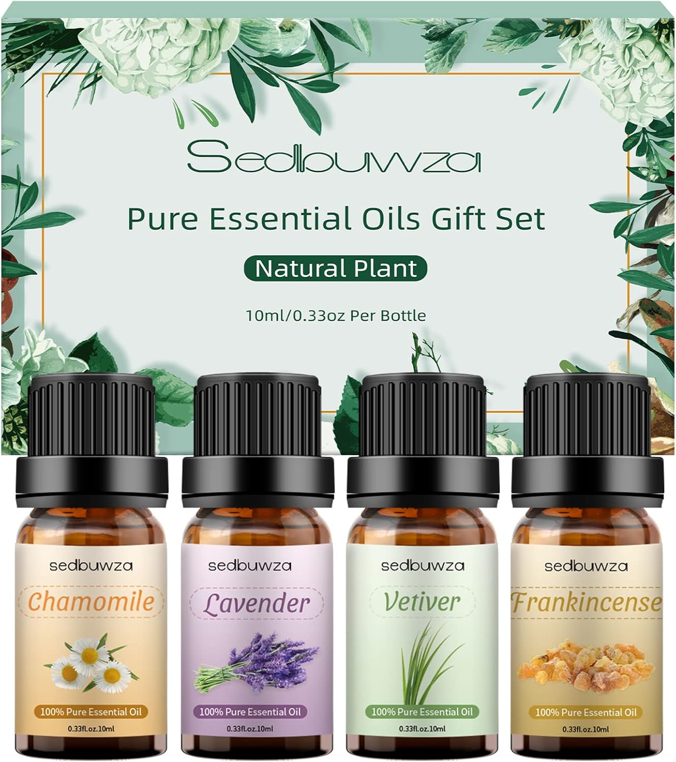 Sedbuwza Rose Essential Oil, 100% Pure Organic Rose Fragrance Oil for Diffuser, Humidifier, Soap, Candle, Perfume - 10ml