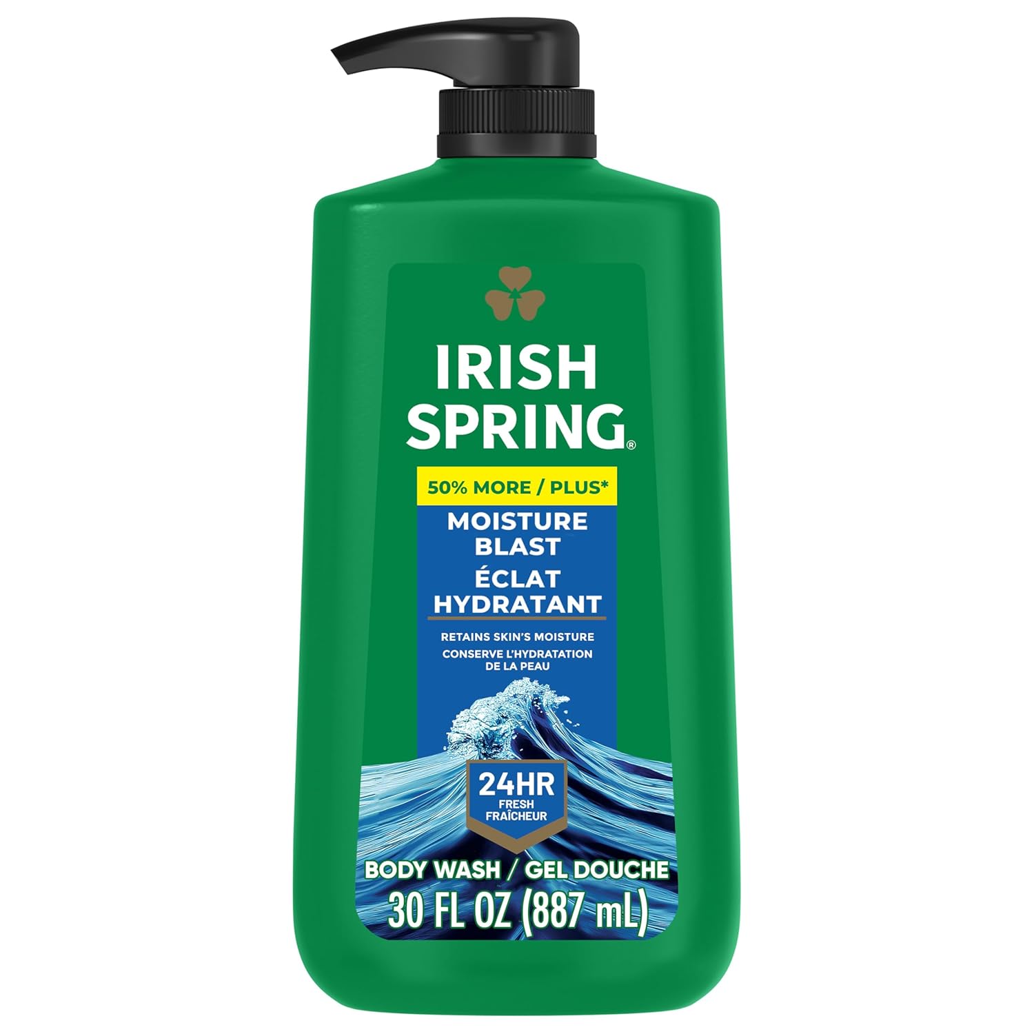 Irish Spring Original Clean Body Wash, 30 Oz Pump (Pack of 4)