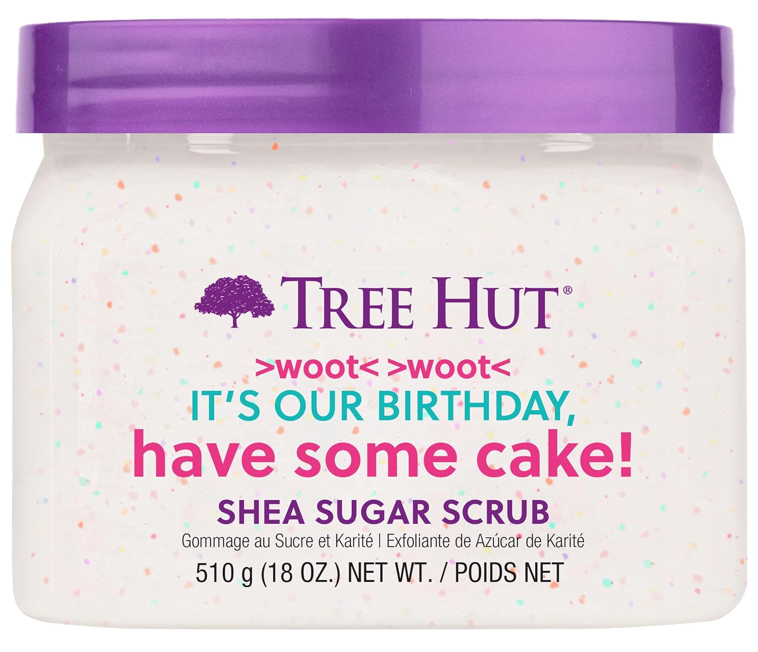 Tree Hut Shea Sugar Scrub Tropical Mango, 18oz, Ultra Hydrating and Exfoliating Scrub for Nourishing Essential Body Care
