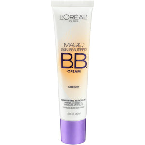 L'Oréal Paris Makeup Magic Skin Beautifier BB Cream Tinted Moisturizer, Anti-Redness, 1 fl oz, 1 Count