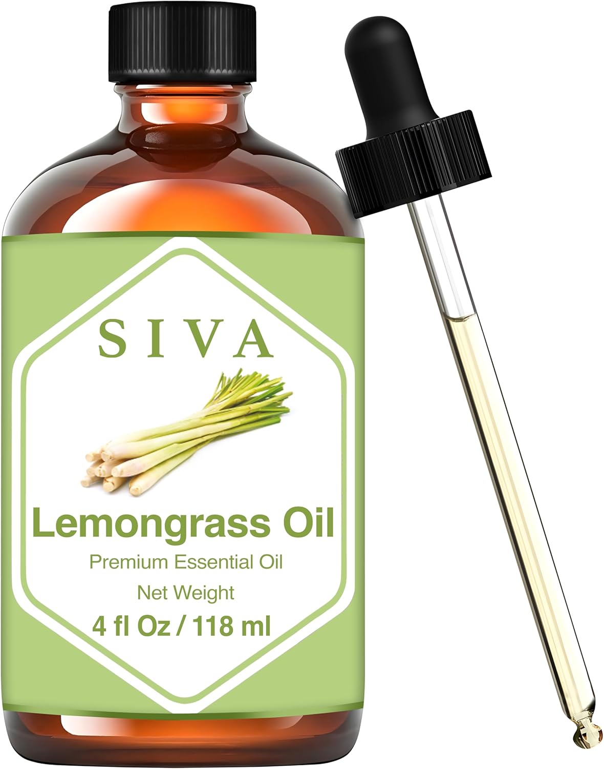 Siva Rosemary Essential Oil - 4 Fl Oz – Natural Rosemary Oil - for Diffuser, Face, Skin Care, Aromatherapy, Hair Care, Scalp and Body Massage - with Dropper