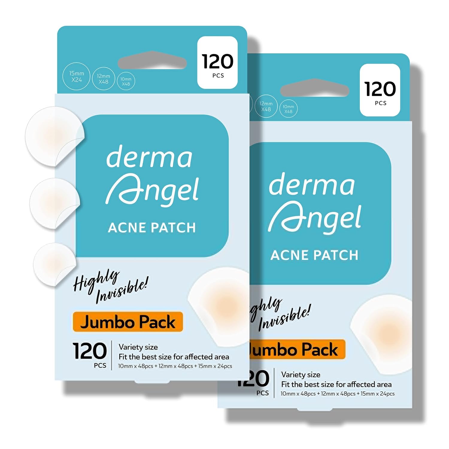 Ultra Invisible Cystic Acne Patches for Cystic Acne Treatment Acne Patches for Cystic Acne Blemish Patches Hydrocolloid Patches -Day and Night- UPGRADED (Acne Specialist-120 Count-3 Sizes)