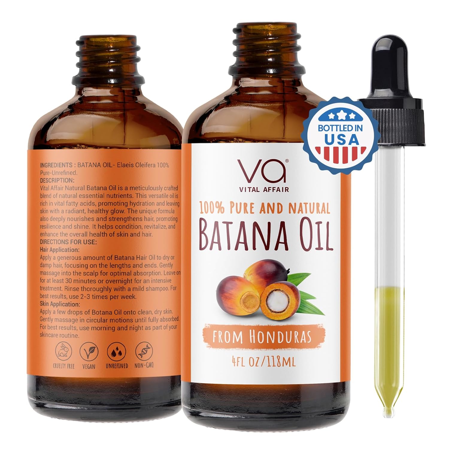 100% Pure Rosemary Oil For Hair Growth With Castor, Batana, Jojoba Oil - Infused With Biotin & Vitamin E-Blend of Effective Hair Oils for Hair Growth-Strengthening Treatment 6 Fl Oz