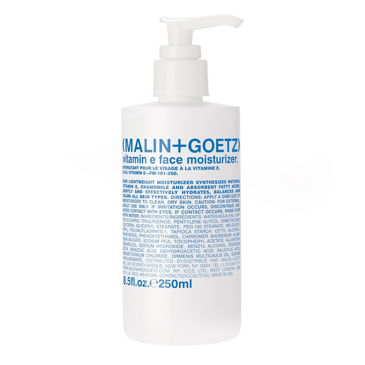 Malin + Goetz Vitamin E Face Moisturizer for Women & Men, 8.5 Fl. Oz. – Hydrating Face Cream, Face Lotion for Dry Sensitive Skin, Vegan & Cruelty-Free