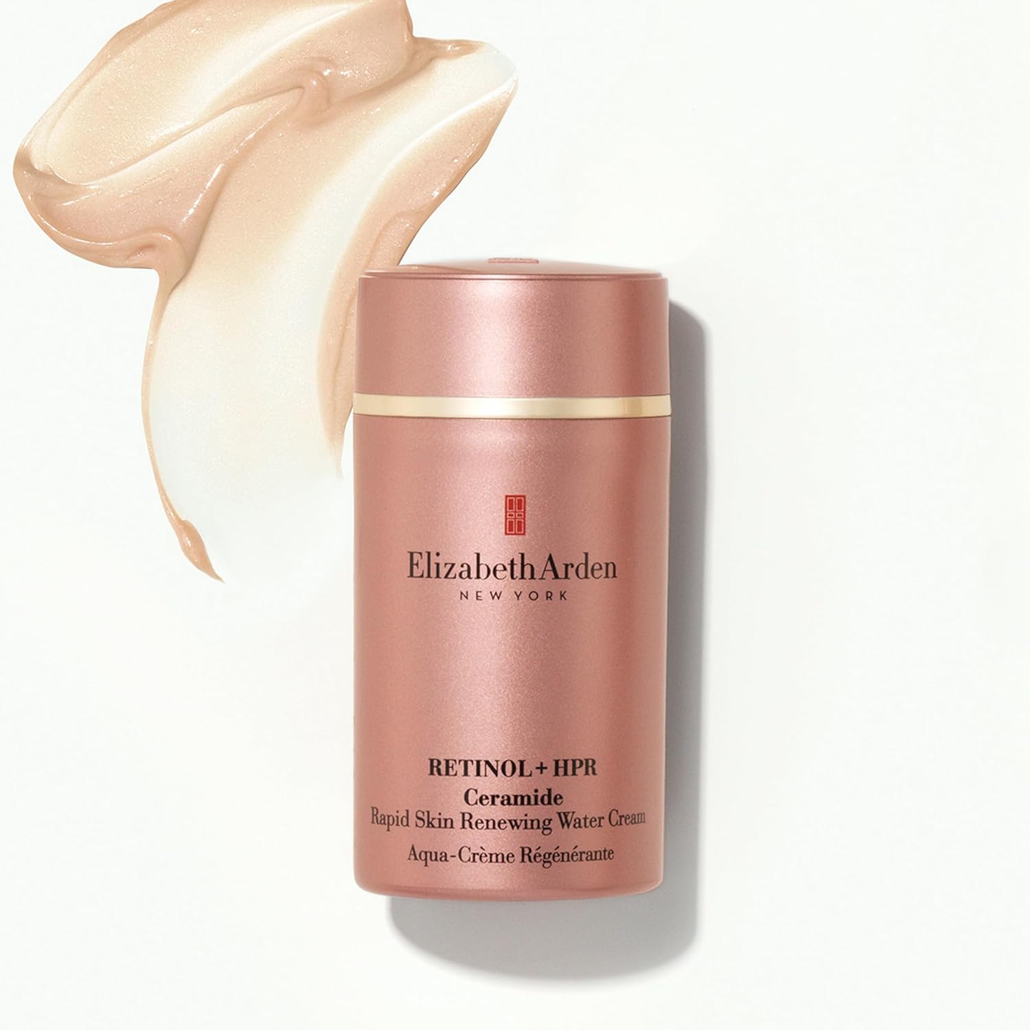 Elizabeth Arden Retinol + HPR Ceramide Rapid Skin Renewing Water Cream Face Moisturizer, Anti-Aging Wrinkle Treatment, Niacinamide, Hyaluronic Acid, Ceramides & Peptides, 1.7 fl oz
