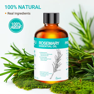 Rosemary Oil 3.38 fl oz Rosemary Essential Oil 100% Pure Undiluted for Hair, Scalp, Skin, Diffusers, Aromatherapy, Massage, Soap and Candle Making