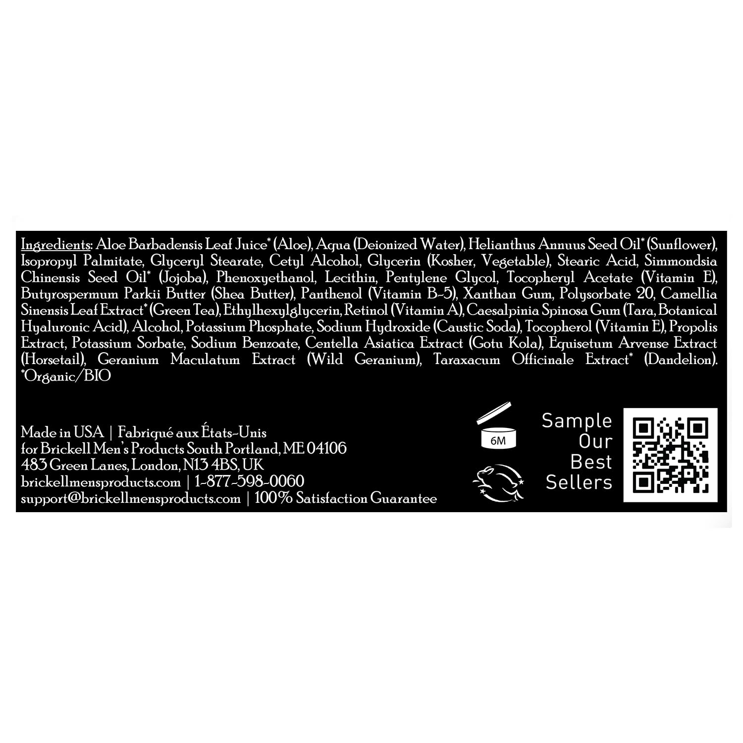 Brickell Men's Retinol Face Moisturizer Cream For Men, Natural & Organic, Anti-Wrinkle Face Night Cream with Retinol & Hyaluronic Acid To Reduce Fine Lines and Even Skin Tone, Fragrance-Free, 2 Ounce