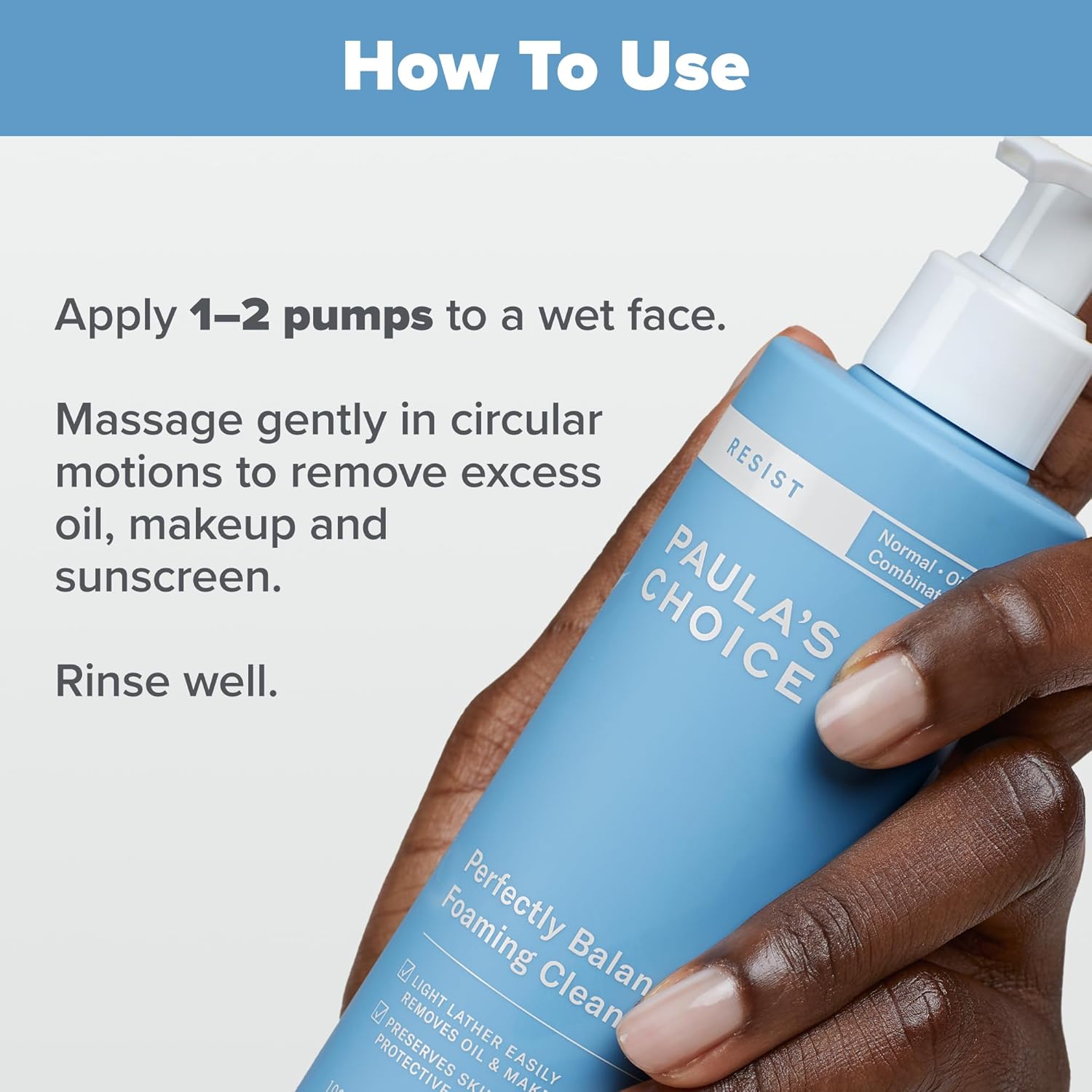 Paula's Choice RESIST Perfectly Balanced Foaming Cleanser, Hyaluronic Acid & Aloe, Anti-Aging Face Wash, Large Pores & Oily Skin, 6.4 Fl Oz