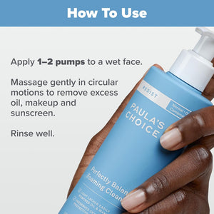 Paula's Choice RESIST Perfectly Balanced Foaming Cleanser, Hyaluronic Acid & Aloe, Anti-Aging Face Wash, Large Pores & Oily Skin, 6.4 Fl Oz