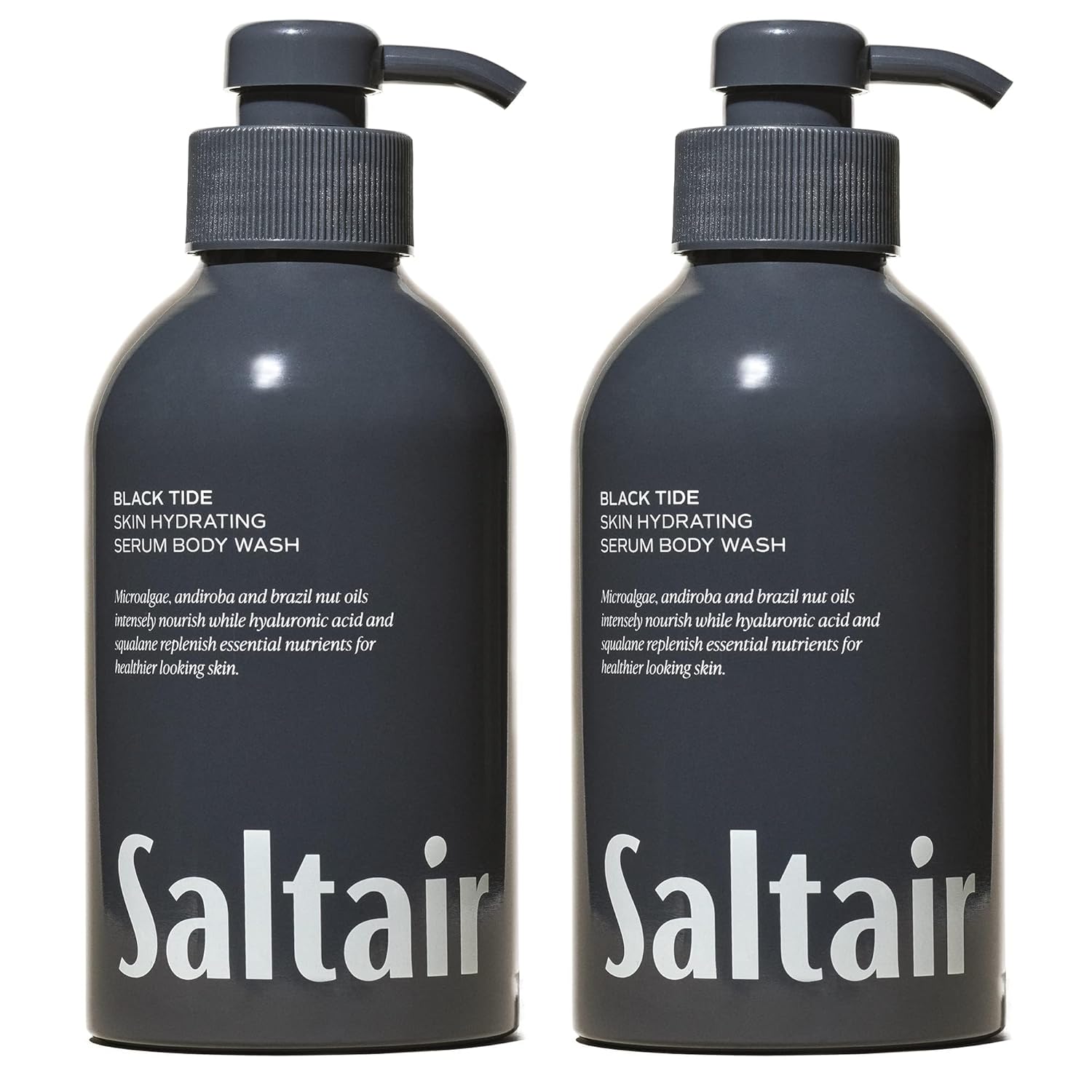 Saltair Body Wash, Signature Scents 2-Pack. Moisturizing Body Cleanser with Monoi Oil and Cupuacu Butter. Luxury Shower Gel for Women and Men. Vegan, Cruelty-Free, Paraben-Free. 2x 17oz Pump Bottles