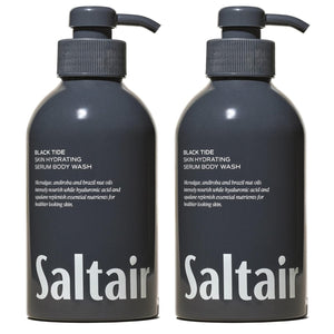 Saltair Body Wash, Signature Scents 2-Pack. Moisturizing Body Cleanser with Monoi Oil and Cupuacu Butter. Luxury Shower Gel for Women and Men. Vegan, Cruelty-Free, Paraben-Free. 2x 17oz Pump Bottles