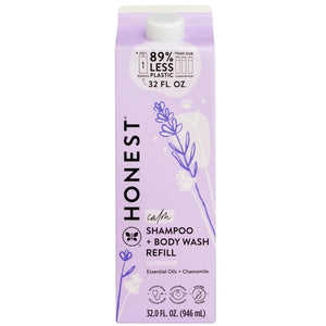 The Honest Company 2-in-1 Cleansing Shampoo + Body Wash | Gentle for Baby | Naturally Derived, Tear-free, Hypoallergenic | Citrus Vanilla Refresh, 18 fl oz