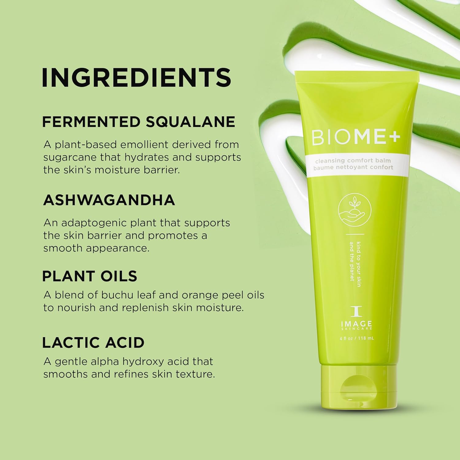 IMAGE Skincare BIOME+ Cleansing Comfort Balm, Microbiome Friendly Gentle Cleanser, Reduces Moisture Loss