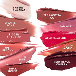 LAURA GELLER NEW YORK Jelly Balm Moisturizing Tinted Lip Balm - In the Buff - Hydrating Vitamin E - Semi-Shine Finish