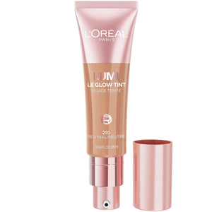 L'Oreal Paris Lumi Le Glow Skin Tint, Lightweight Water-Based Tinted Serum with Foundation-Like Coverage, Glow Illuminator, Neutral 400, 0.85 Fl Oz