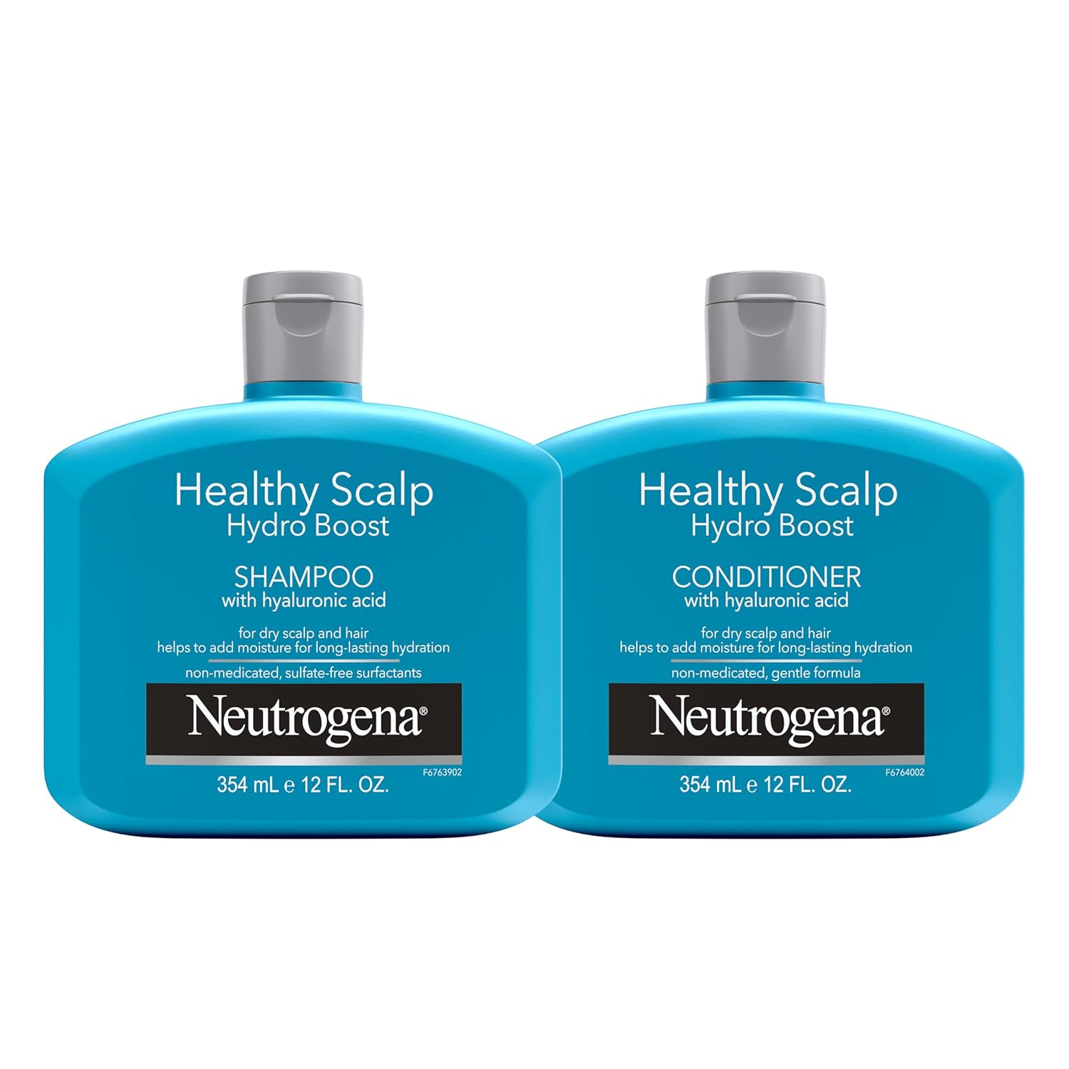 Neutrogena Moisturizing Healthy Scalp Hydro Boost Shampoo & Conditioner for Dry Hair and Scalp, with Hydrating Hyaluronic Acid, pH-Balanced, Paraben & Phthalate-Free, Color-Safe, 12 Fl Oz