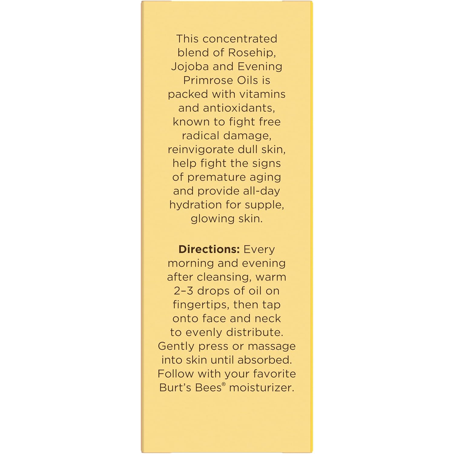 Burt's Bees Gua Sha Face Oil With Rosehip Seed Extract, Reduces Appearance of Fine Lines and Wrinkles, Use with Ice Roller & Facial Tools, Natural Origin Skin Care, 0.51 fl. oz.