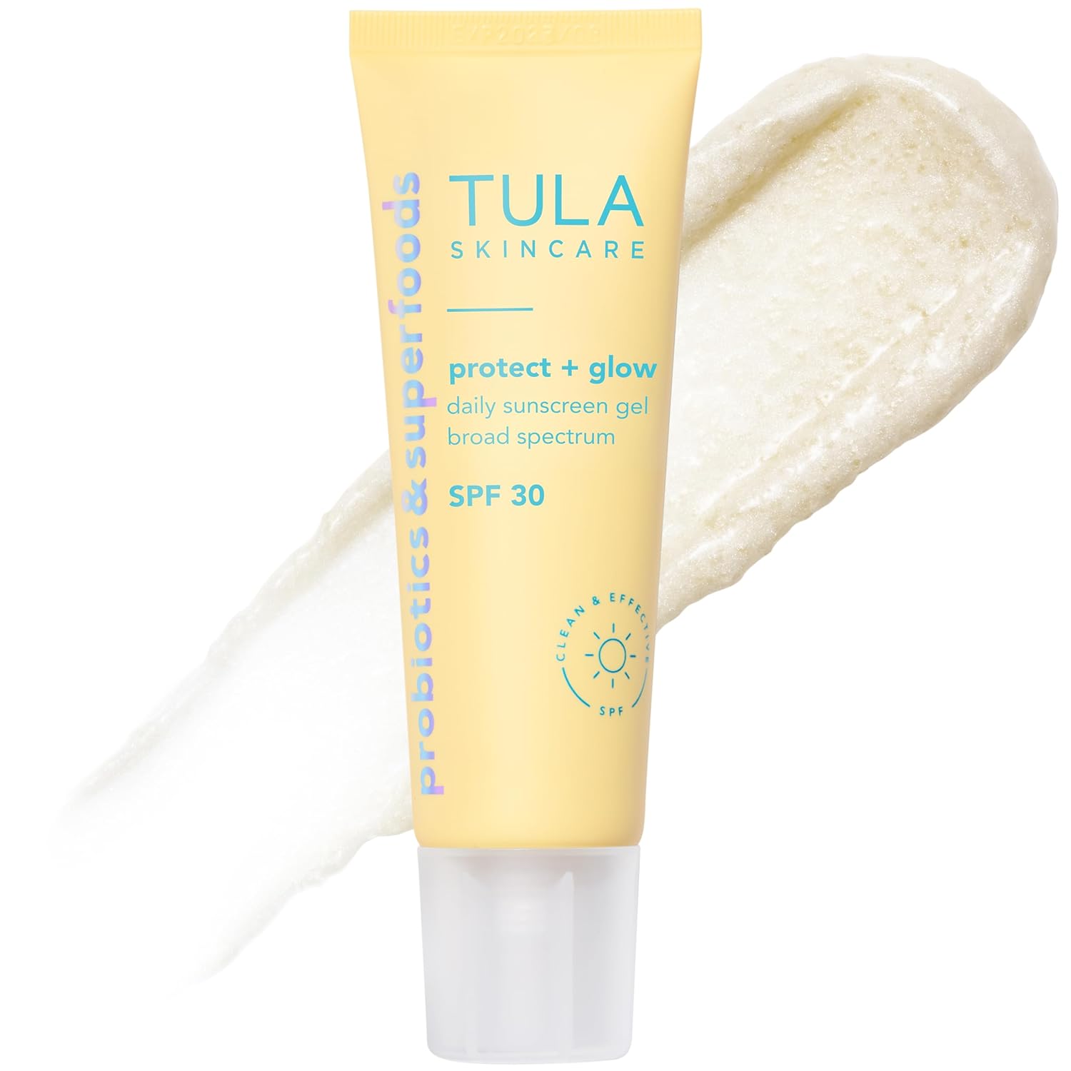TULA Skin Care Protect + Glow Daily Sunscreen Stick Gel Broad Spectrum SPF 30 - Skincare-First, Non-Greasy, Non-Comedogenic & Reef-Safe with Pollution & Blue Light Protection, Supersize, 3.38 oz