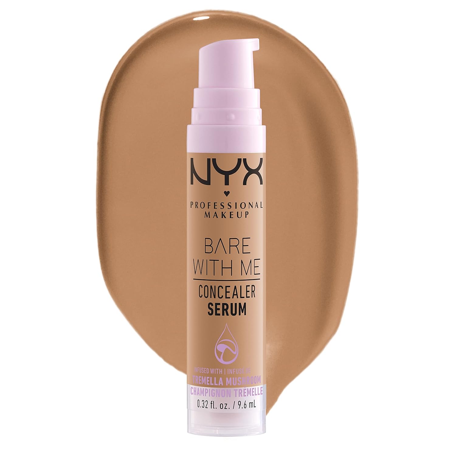 NYX PROFESSIONAL MAKEUP Bare With Me Concealer Serum, Concealer Makeup For Up To 24Hr Hydration - Beige