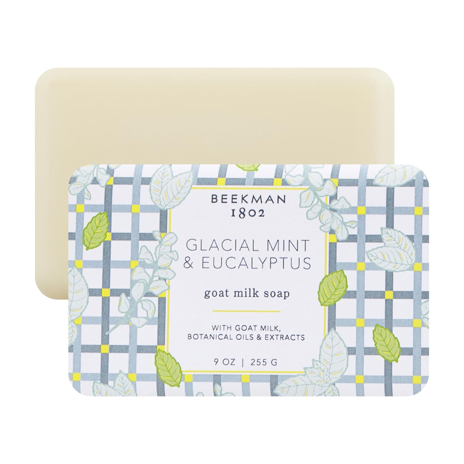 Beekman 1802 Goat Milk Soap Bar with Botanical Oils & Shea Butter - 9 oz - Gently Moisturizes, Exfoliates, and Nourishes for Soft, Healthy Skin - Cruelty-Free - Packaging May Vary