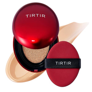 TIRTIR Mask Fit Red Cushion Foundation | Full coverage, Weightless, Skin fit, Satin Glow Finish, Korean Makeup Cushion Foundation (#23N Sand, 0.63 Fl Oz)