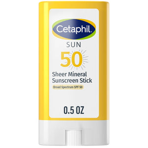 Cetaphil Sheer Mineral Liquid Sunscreen for Face, 100% Mineral UVA/UVB Filters, Zinc Oxide Broad Spectrum SPF 50 Formulated for Sensitive Skin, Unscented, 1.7 Fl Oz