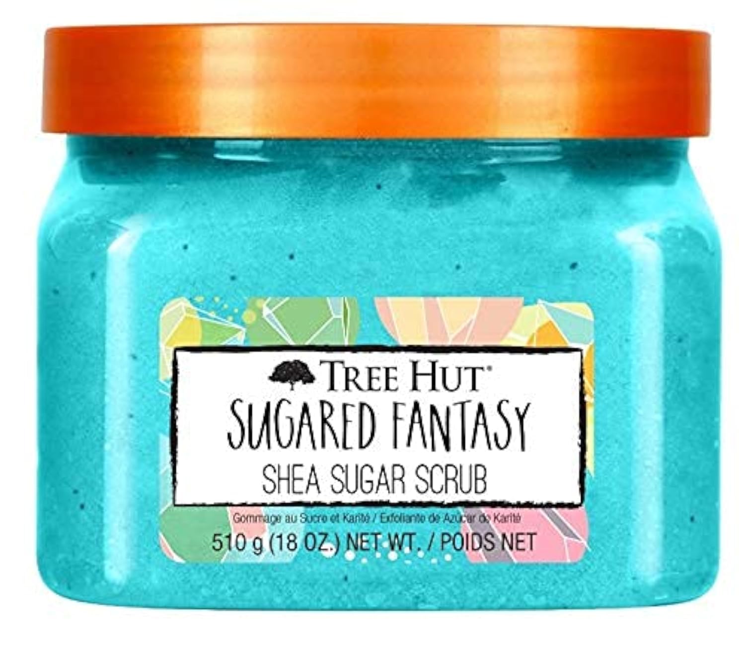 Tree Hut Shea Sugar Scrub Tropical Mango, 18oz, Ultra Hydrating and Exfoliating Scrub for Nourishing Essential Body Care