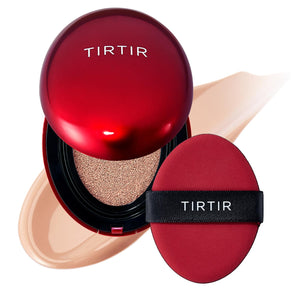 TIRTIR Mask Fit Red Cushion Foundation | Full coverage, Weightless, Skin fit, Satin Glow Finish, Korean Makeup Cushion Foundation (#23N Sand, 0.63 Fl Oz)