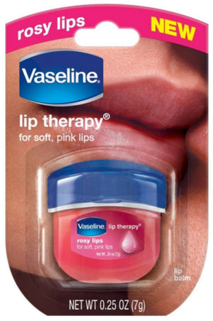 Vaseline Rosy Lip Therapy Size .25oz pack of 3