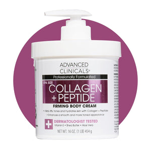 Advanced Clinicals Green Coffee Bean Thermo - Firming Body Lotion | Caffeine Infused Collagen Cream Moisturizer & Body Cream For Women, Stomach, Legs, & To Improve Look Of Textured Crepey Skin, 16 Oz