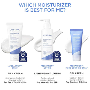 AESTURA ATOBARRIER365 Cream with Ceramides, Korean Face Moisturizer for Barrier Repair | 120H lasting Hydration, Ceramide Capsules, Dry & Sensitive Skin, Non-comedogenic, 80 mL / 2.70 fl.oz.