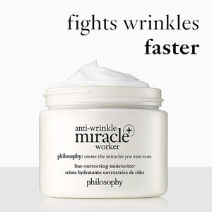 philosophy anti-wrinkle miracle worker line-correcting face moisturizer - with vitamin C & hyaluronic acid - instantly improves skin smoothness and radiance