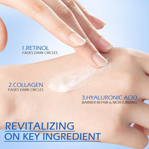 Retinol Eye Cream, Hydrating Under Eye Care Daily Wrinkle Cream, Infused with AHA30% to Smooth and Hydrate Skin, Eye Crea for Dark Circles Treatments, Reduce Under Eye Bags, Smooth Wrinkles, 1Pack