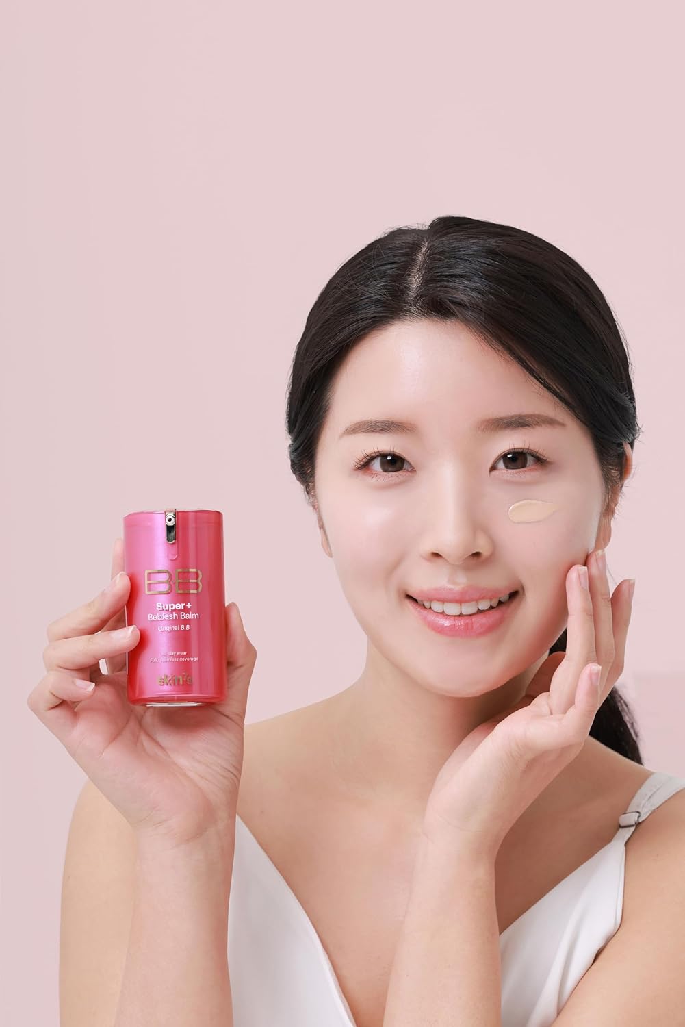 SKIN79 Super Plus Beblesh Balm Pink BB 40g All Day Lasting BB Cream - Made In Korea Radiant Base Foundation Makeup Blemish Cover Tinted Moisturizer Pink 21 color